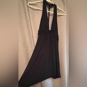 Poetry, Size Medium, Black Flowing Summer Shirt.